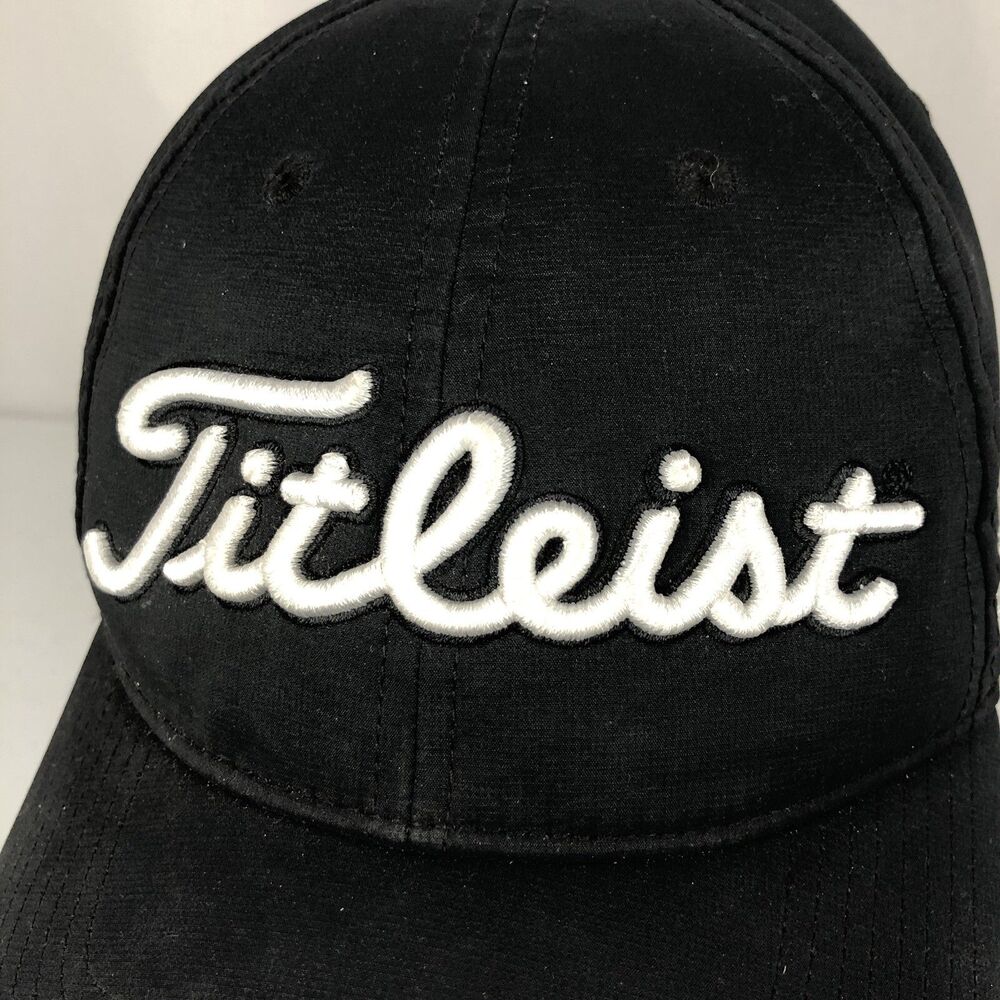 Titleist FootJoy FJ Pro V1 Golf Hat Cap Black White Adjustable